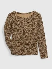 Gap Dětské tričko vzor leopard 4YRS
