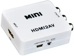 HADEX Konvertor HDMI2AV, HDMI na AV - analogové kompozitní video + audio
