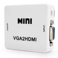 HADEX Adaptér VGA2HDMI, VGA na HDMI, HD720P/ FULLHD1080P