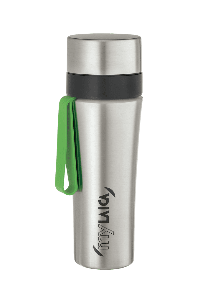 Laica Filtrační sportovní nerezová láhev, zelené poutko
