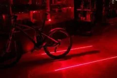 HADEX Led světlo na kolo s laserem