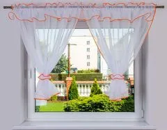Strefa Firan Hotová záclona 300x120 cm, TUNISKO, ORANŽOVÁ