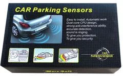 HADEX Parkovací alarm KQLD01 se 4 senzory, LED displej, černé senzory