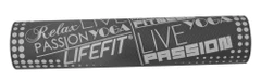 LIFEFIT Podložka LIFEFIT YOGA MAT TPE, 183x61x0,5cm, dvouvrstvá, zeleno-šedá