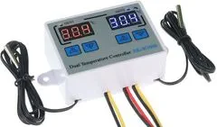 HADEX Digitální termostat duální XK-W1088, -50 až +110°C, napájení 12V