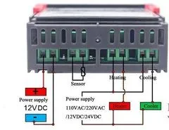 HADEX Digitální termostat STC-1000, rozsah -50 ~ +99°C, napájení 12V