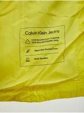 Calvin Klein Žlutá dámská oversize péřová bunda Calvin Klein Jeans S