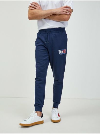 Tommy Jeans Tmavě modré pánské tepláky Tommy Jeans