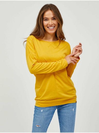 SAM73 Žluté dámské basic tričko s dlouhým rukávem SAM 73 Azuka