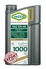 YACCO Motorový olej VX 1000 LL 5W40, 1 l