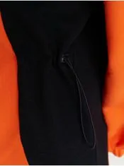 Trendyol Černo-oranžové mikinové šaty s kapucí Trendyol XS