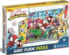 Clementoni Podlahové puzzle s interaktivním perem Spidey a jeho úžasní přátelé 24 dílků