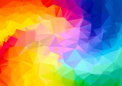 Puzzle Polygonální barevná spirála