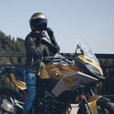 W-TEC Dámská kožená moto bunda Hagora Barva matně černá, Velikost XXL