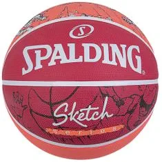 Spalding Míče basketbalové červené 7 Sketch Drible