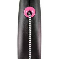 Flexi Black Design S lanko 5m růžová do 12kg