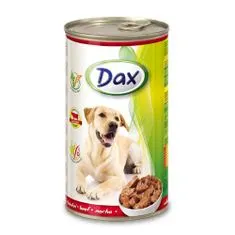 DAX konzerva pro psy 1240g s hovězím