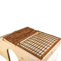 Duvo+ Domeček dřevěný pro drobné hlodavce 48x22x20cm