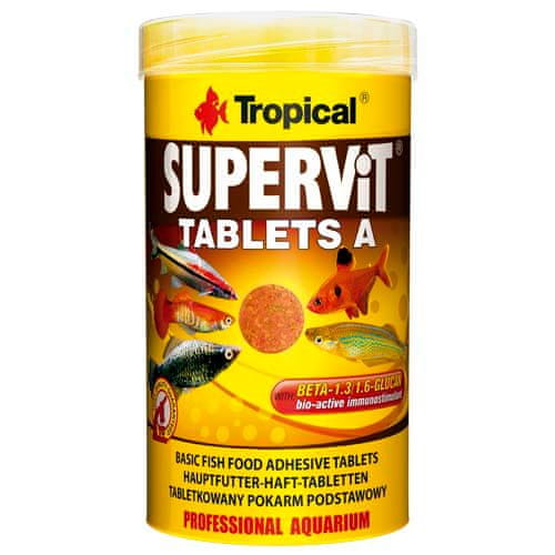 TROPICAL Supervit Tablets A 250ml/150g 340ks základní tabletové krmivo pro ryby