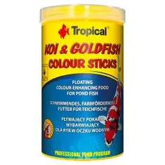 TROPICAL Koi&Goldfish Colour Sticks 1000ml/80g vyfarbujúce krmivo pro jezírkové ryby