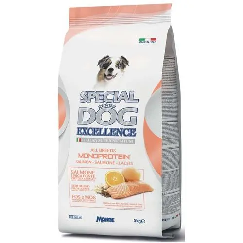 Monge SPECIAL DOG EXCELLENCE MONOPROTEIN 3kg losos- monoproteinové krmivo pro psy všetklých plemen