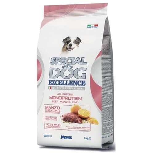 Monge SPECIAL DOG EXCELLENCE MONOPROTEIN 3kg hovězí maso- monoproteinové krmivo pro psy všetkých plemen
