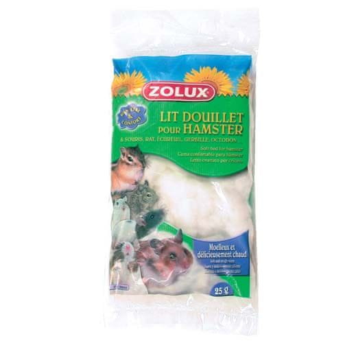 Zolux Měkká bílá výstelka do hnízda pro hlodavce 25g