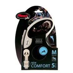 Flexi New Comfort M popruh 5m černá do 25kg