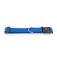 COBBYS PET Nastavitelný textilní obojek 35-50cm/20mm modrý