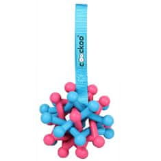 EBI COOCKOO ZANE gumová hračka 19x7,5x7,5cm modrá/růžová