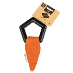 EBI D&D Kravata hračka pro psy 23x11,5x2,3cm béžová/oranžová