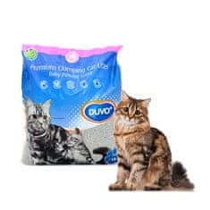 Duvo+ Vysoce absorpční podestýlka pro kočky 15kg s vůní dětského pudru
