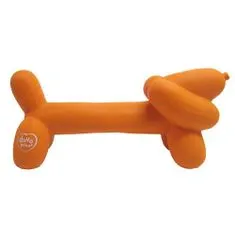 Duvo+ Balonové zvířátko z latexu - jezevčík, oranžová 18x5,5x8cm