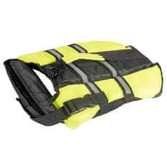 Duvo+ Plovoucí záchranná vesta pro psa XL 70cm černá-žlutá