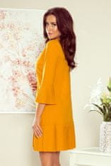 Numoco Dámské šaty 228-7 - NUMOCO žluto-oranžová S