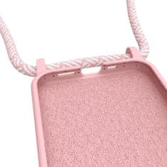 Artwizz ArtWizz HangOn silikonový kryt se šňůrkou pro iPhone 13, růžový