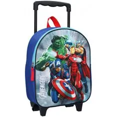 Vadobag Dětský cestovní 3D batoh na kolečkách Avengers