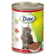 DAX konzerva pro kočky 415g s hovězím