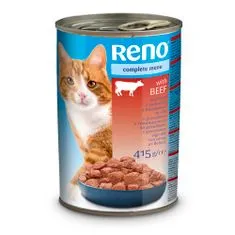 Reno konzerva pro kočky kousky hovězí 415g