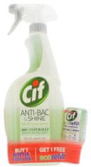 Cif Cif, Power & Shine, Antibakteriální tekutina 700ml + náplň 70ml