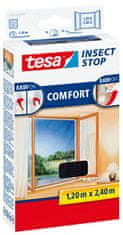 Tesa Insect Stop síť proti hmyzu Comfort do francouzského okna 1,2×2,4 m antracitová 55918-00021-00