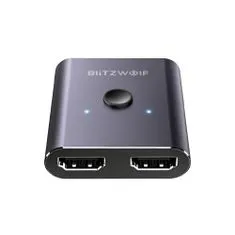 Blitzwolf BW-HDC2 Switch Box 2x 1 4K HDMI, šedý