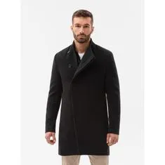 OMBRE Pánský kabát ALVAR černý MDN21452 S