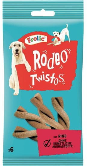 Frolic Rodeo Twistos, pochoutka pro psy, 6 kusů