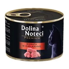 DOLINA NOTECI PREMIUM 185g bohaté na telecí maso pro kočky