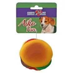 COBBYS PET AIKO FUN Hamburger 8cm gumová hračka pro psy