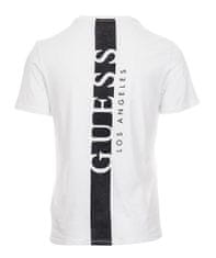 Guess Guess pánské tričko bílé s potiskem na zádech Velikost: S