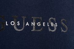 Guess Guess pánské tričko tmavě modré s lampasem Velikost: XS