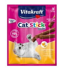 Vitakraft Vitakraft, pamlsky pro kočky s krůtím a jehněčím masem, 3 x 6g