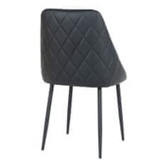 House Nordic Jídelní židle černá PU kůže Porto